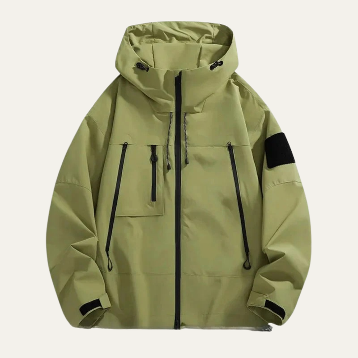 Mens Waterproof Technical Jacket with Zipper