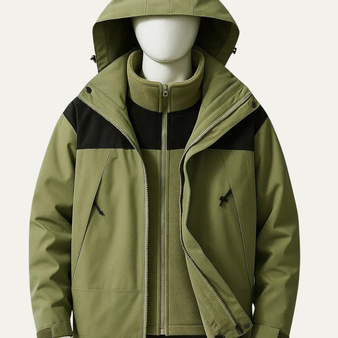 Mens Technical Jacket Insulated Waterproof Shell