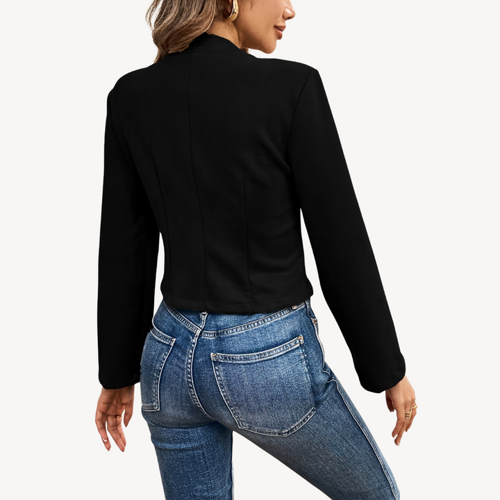 Womens Suede Jacket Button-Up Style