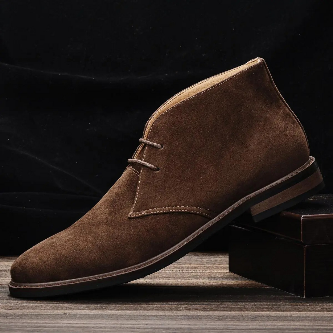 Mens Lace-Up Suede Boots Classic Style