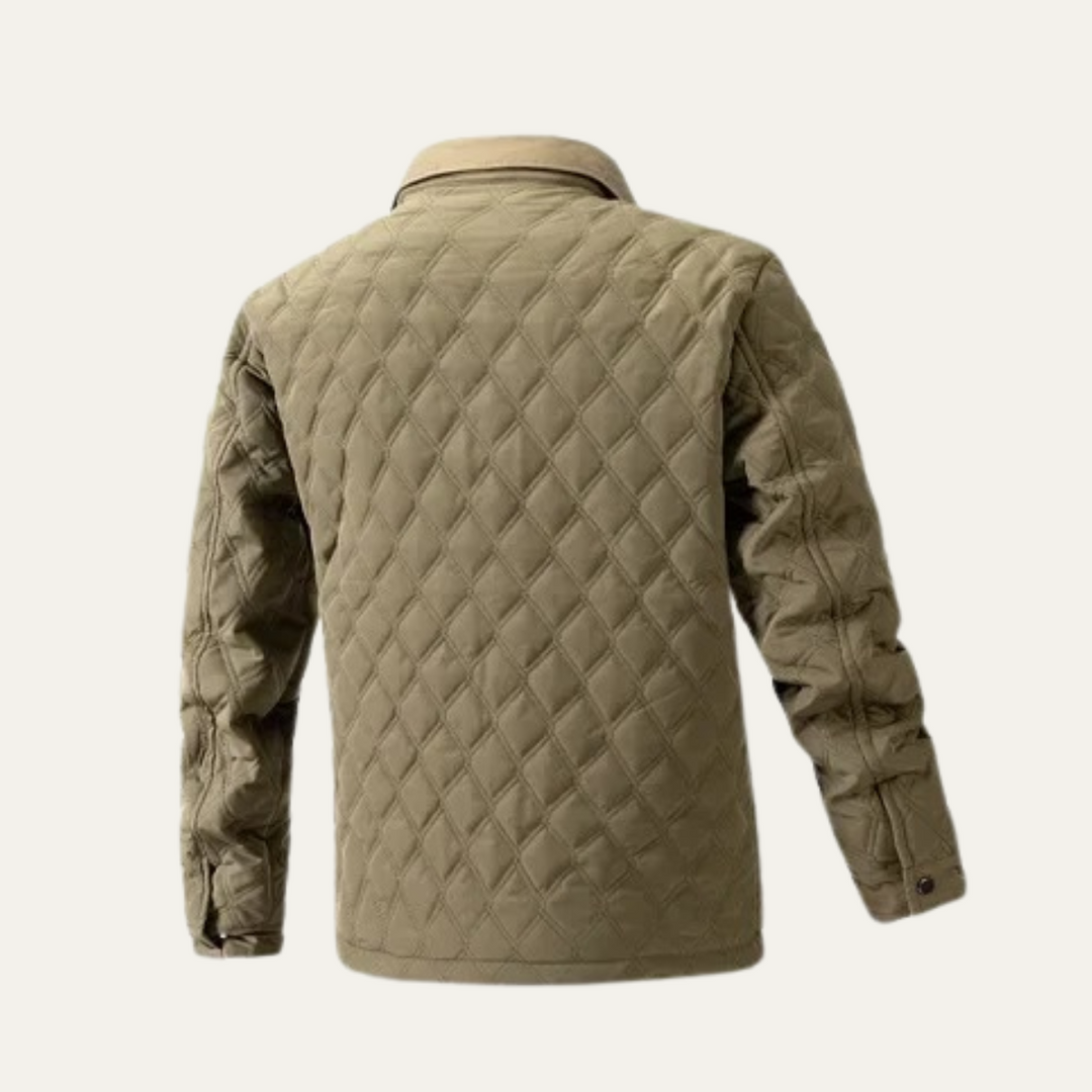 Mens Quilted Jacket Lightweight Casual Fit