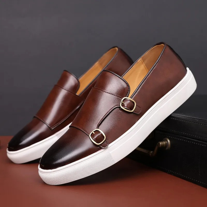 Mens Leather Loafers Modern Elegant Design