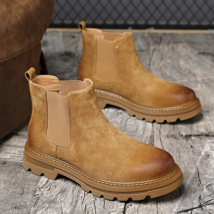 Mens Chelsea Boots Suede Comfortable Fit