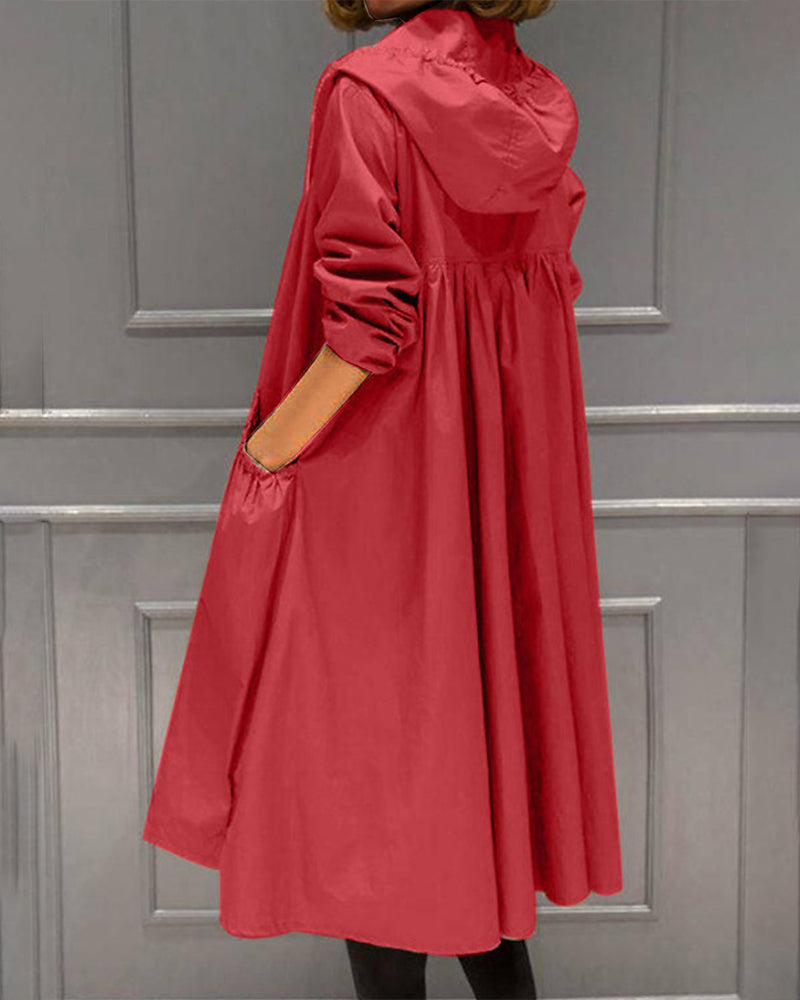 Womens Short Raincoat Waterproof Classic Fit