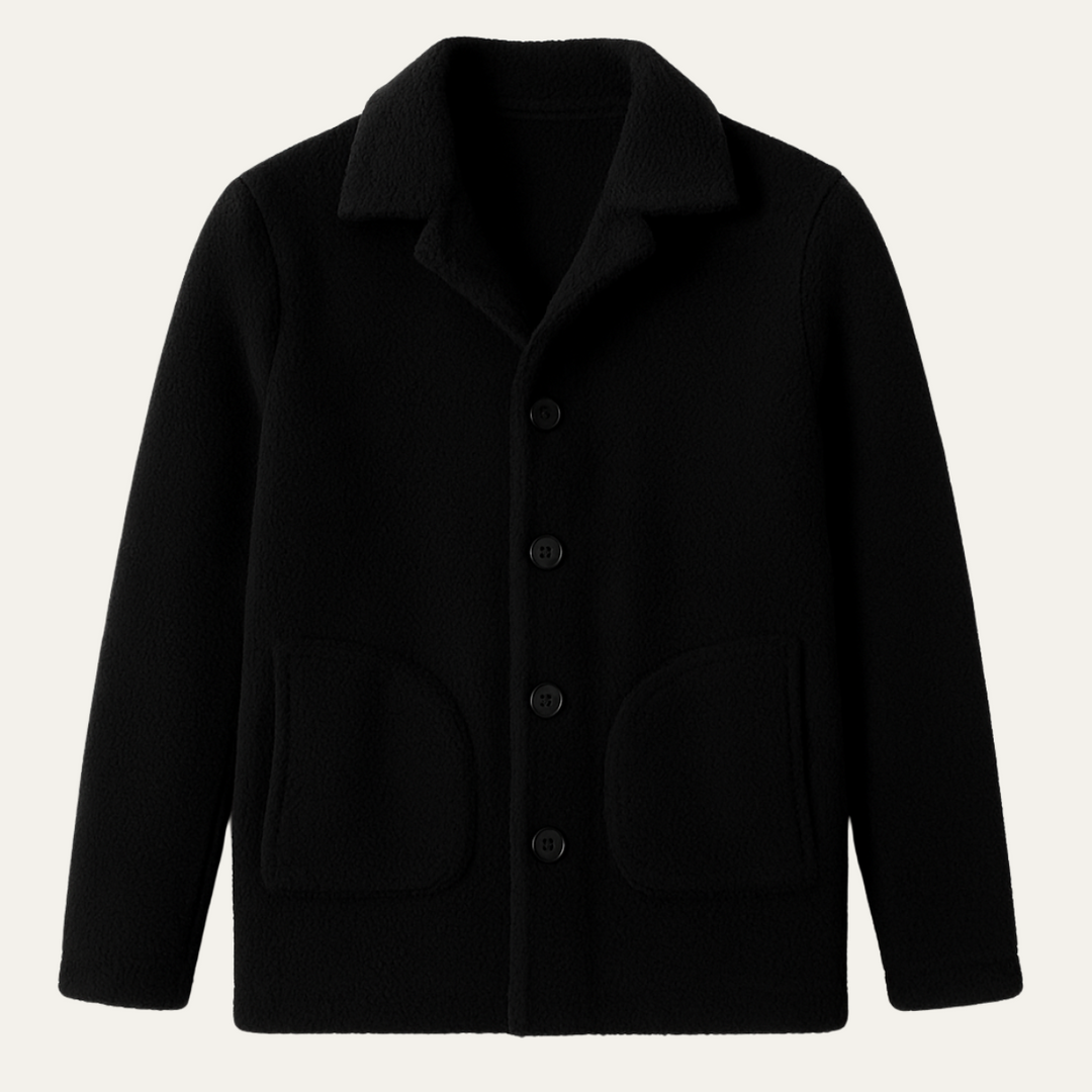 Mens Fleece Jacket Warm Winter with Pockets - BritishMode