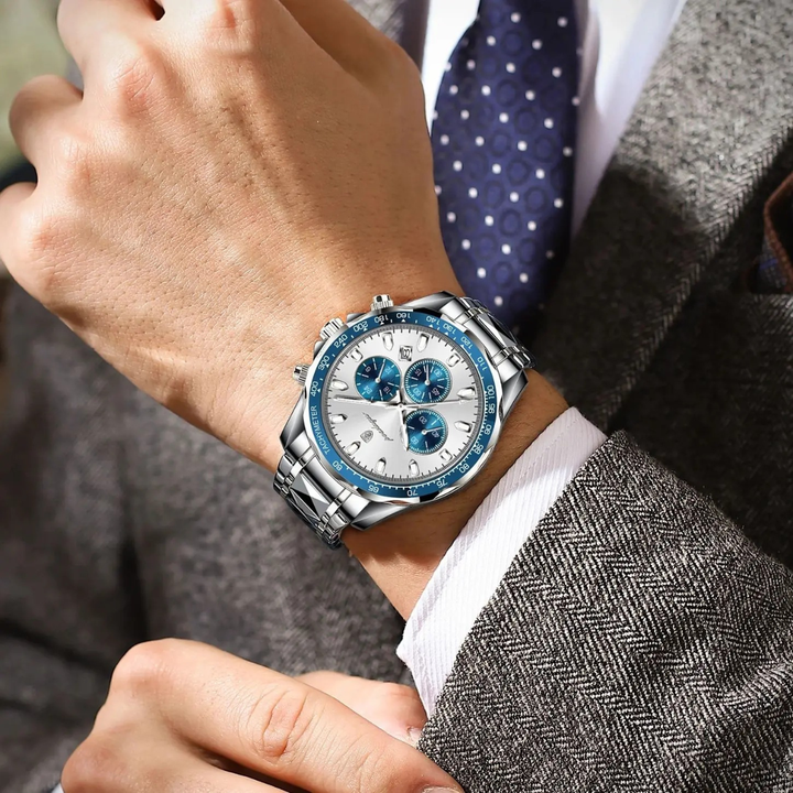 Mens Stainless Steel Waterproof Watch Design