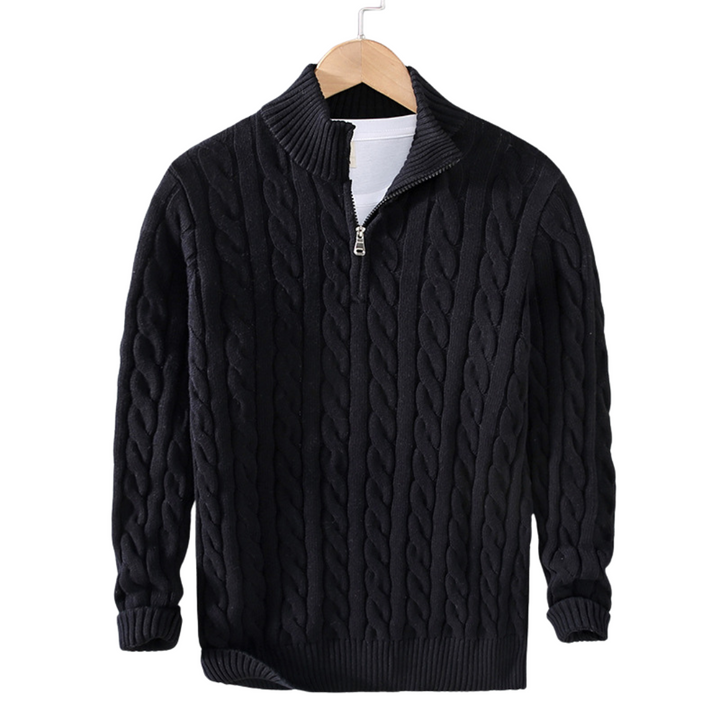 Mens Half-Zip Sweater Knit Regular Fit