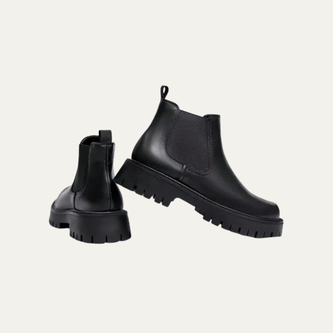 Mens Chelsea Boots Chunky Platform Casual