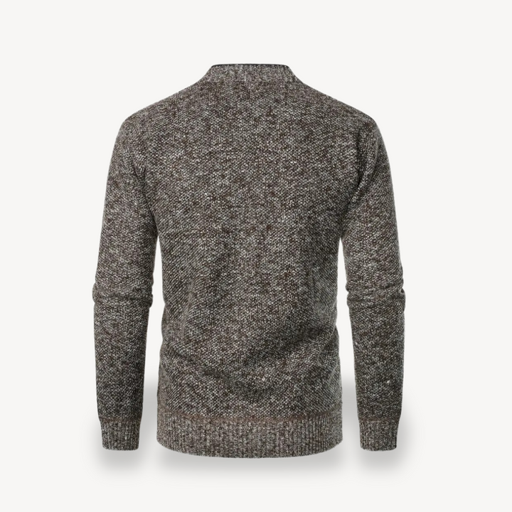 Mens Cardigan Button-Front Knitwear Classic Fit