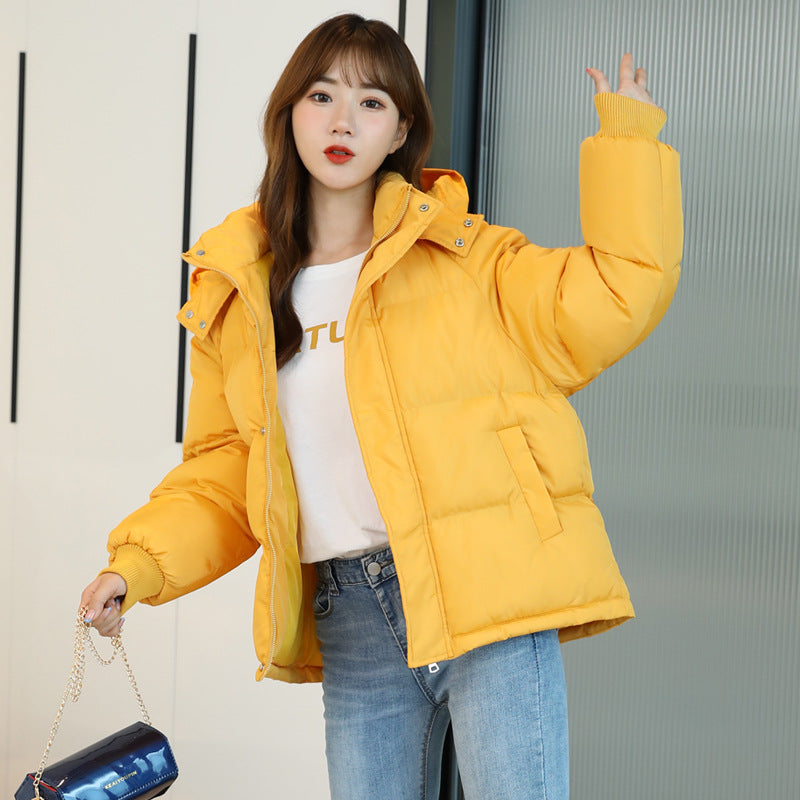 Womens Puffer Coat with Hood Warm Insulated Fit - BritishMode