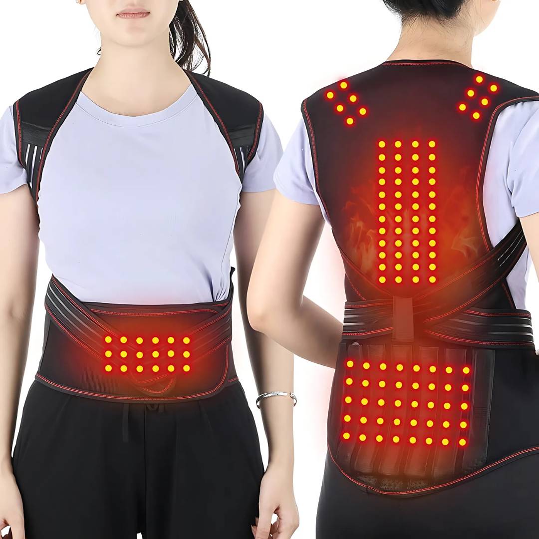 Unisex Back Support Belt with Heat Therapy Comfortable Fit - BritishMode