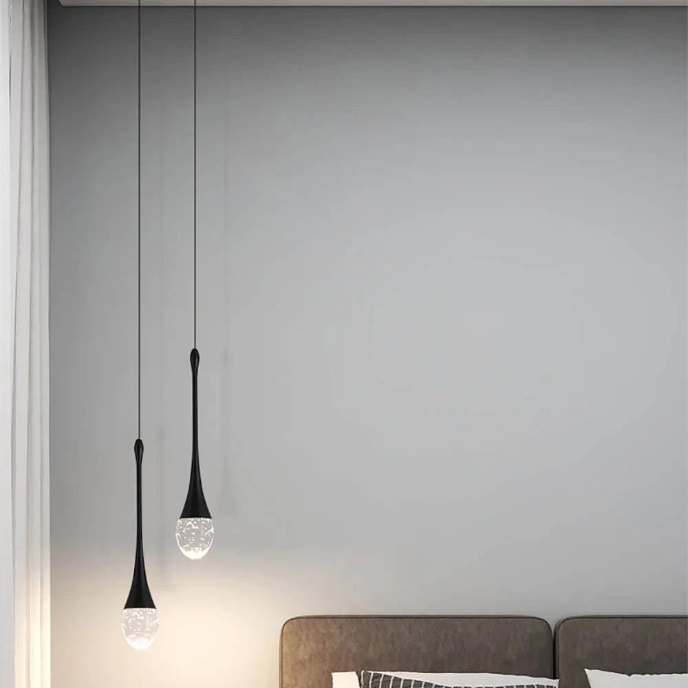 Glass Hanging Fixture with Soft Glow
