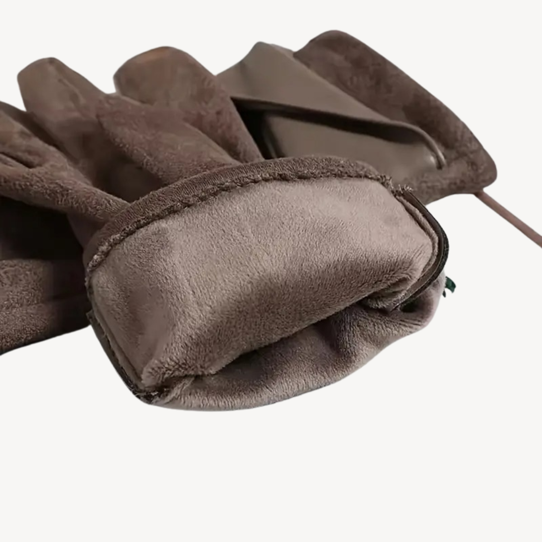 Womens Touchscreen Gloves Soft Fabric Slim Fit