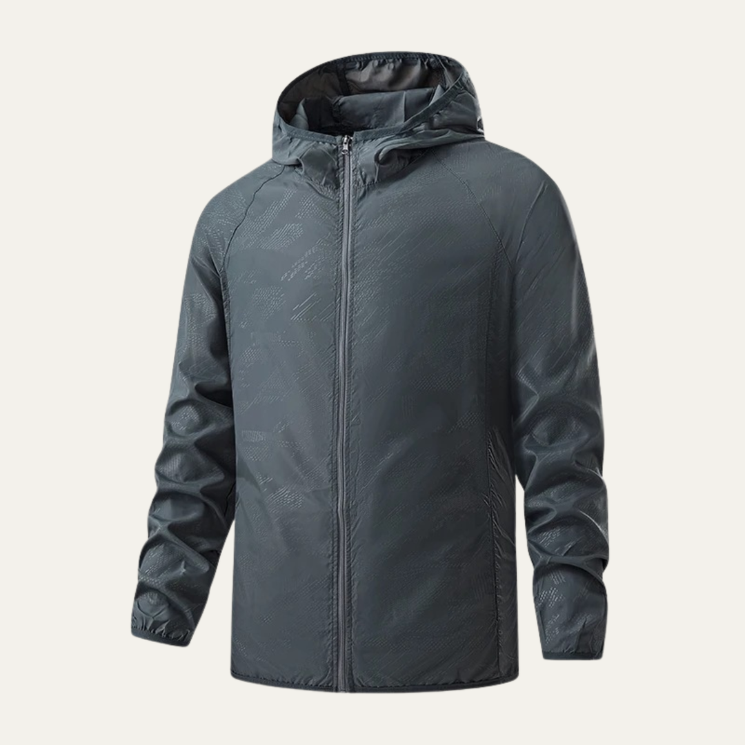 Mens Lightweight Waterproof Windbreaker Jacket with Hood