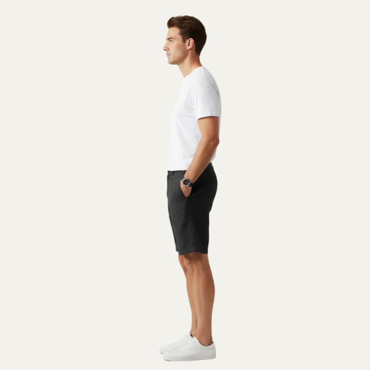 Mens Dress Shorts Tailored Flat Front