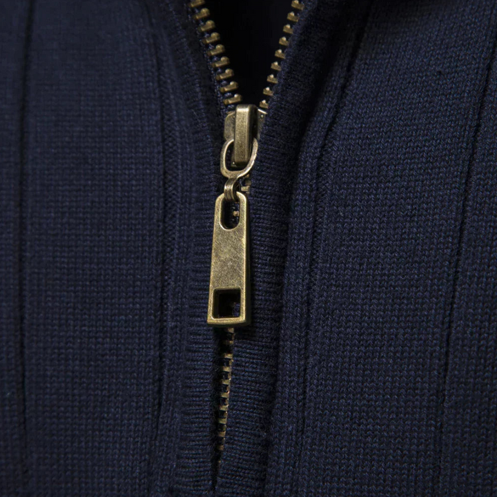 Mens Half-Zip Sweater Long Sleeve Knit