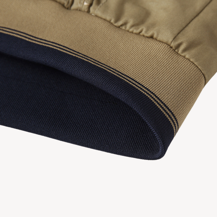 Mens Reversible Bomber Jacket Formal Collar