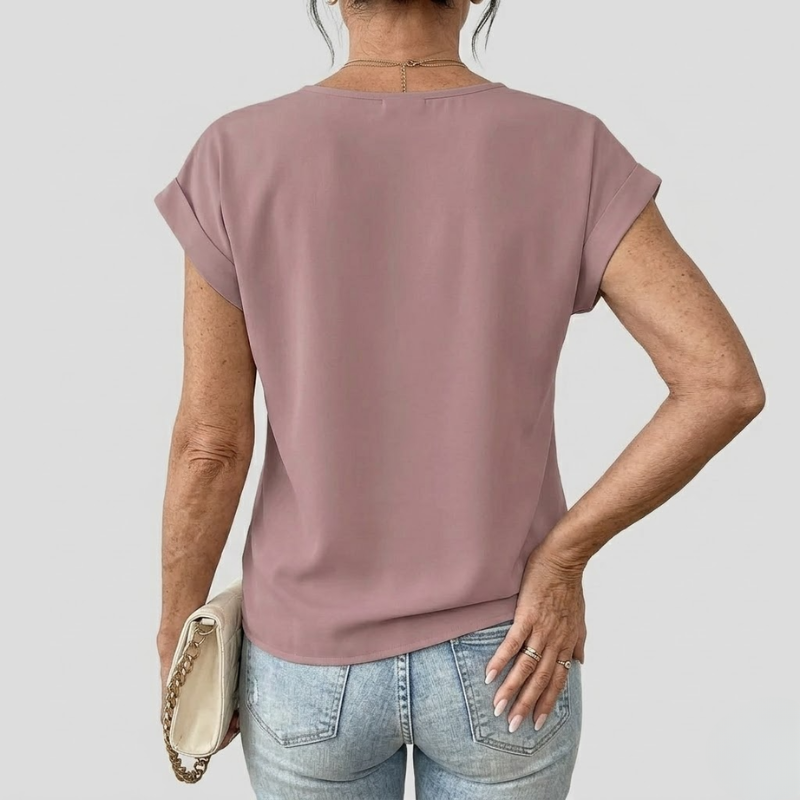 Womens T-Shirt with Sweetheart Neckline