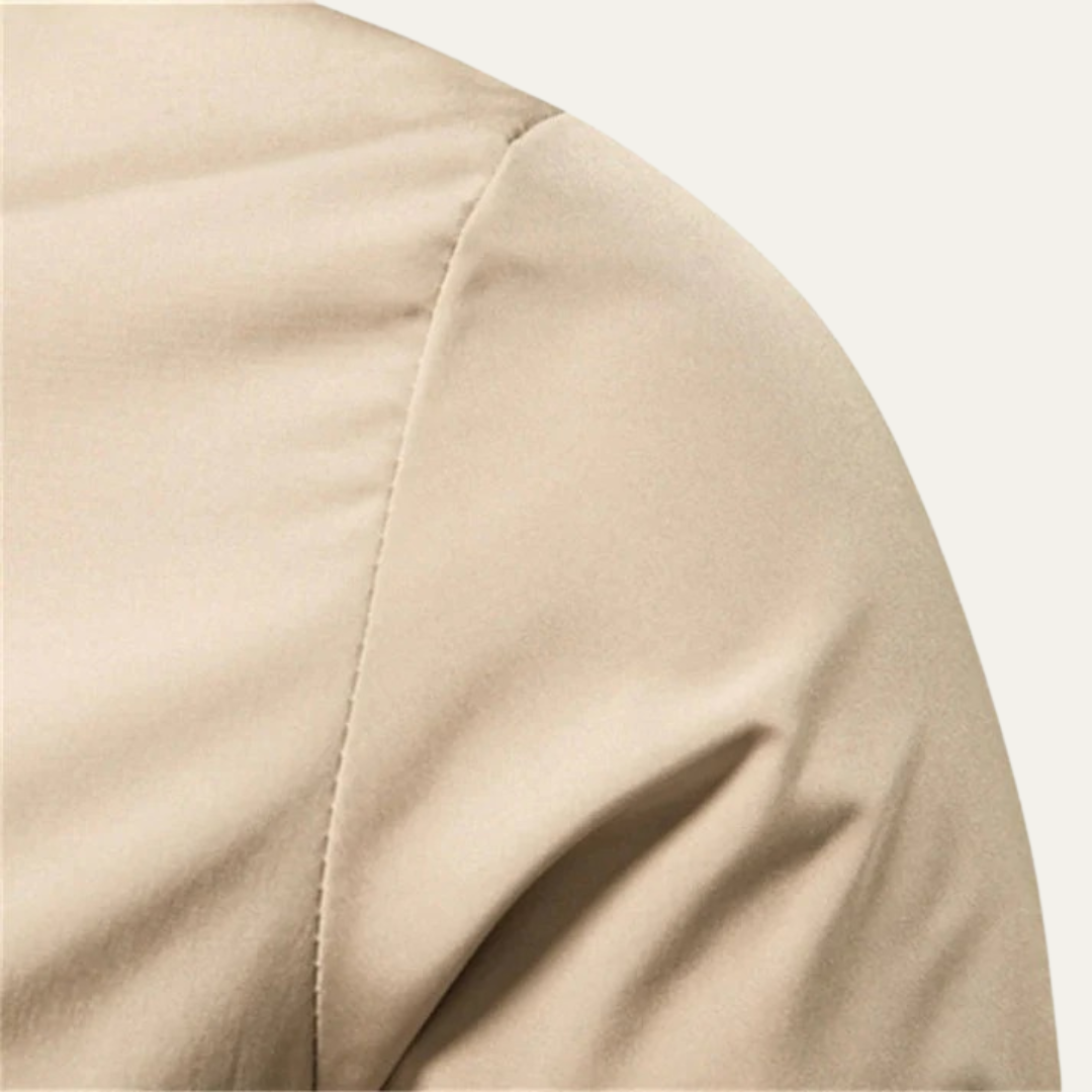 Mens Bomber Jacket Ribbed Collar Striped Design