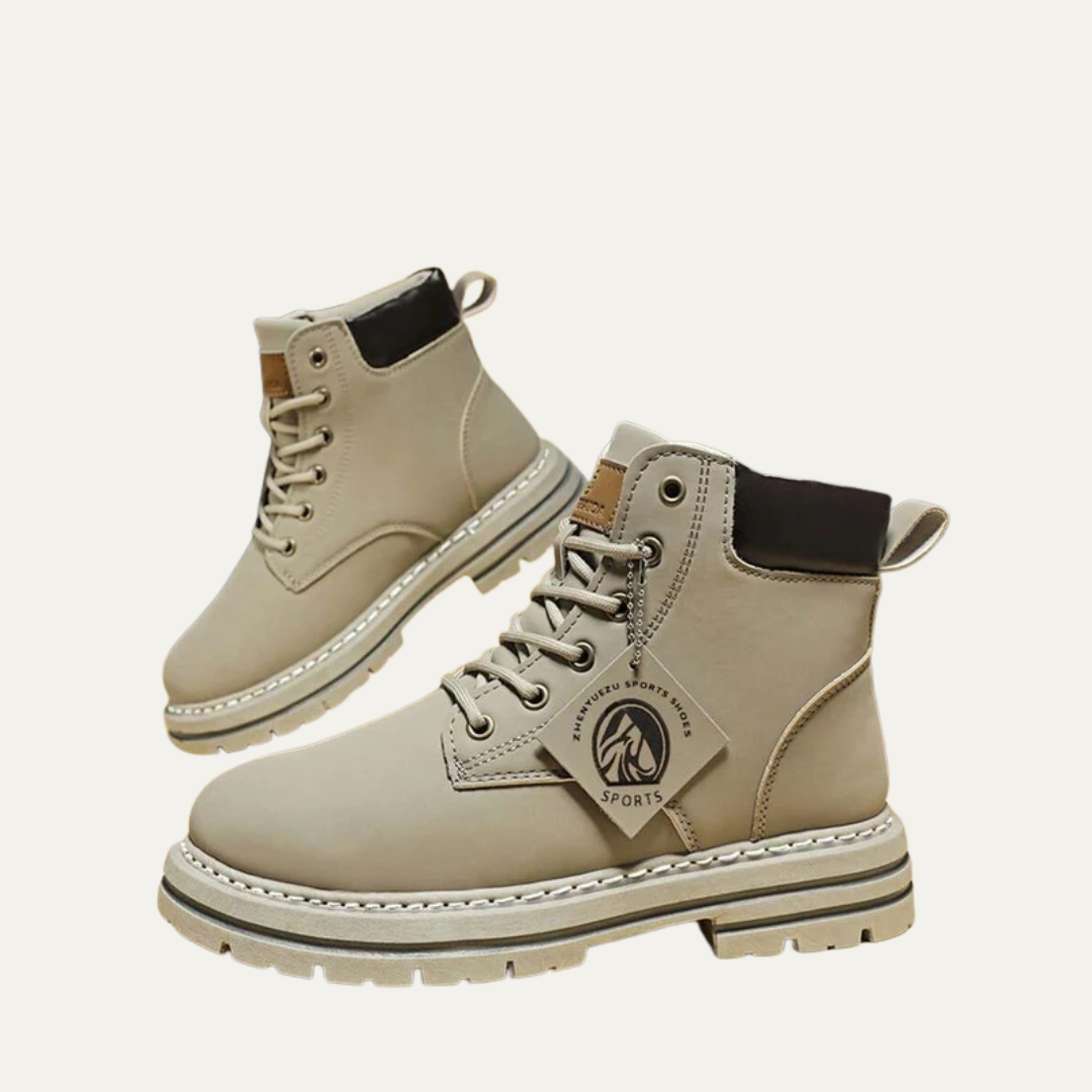 Mens Chelsea Work Boots Rugged Lug Sole
