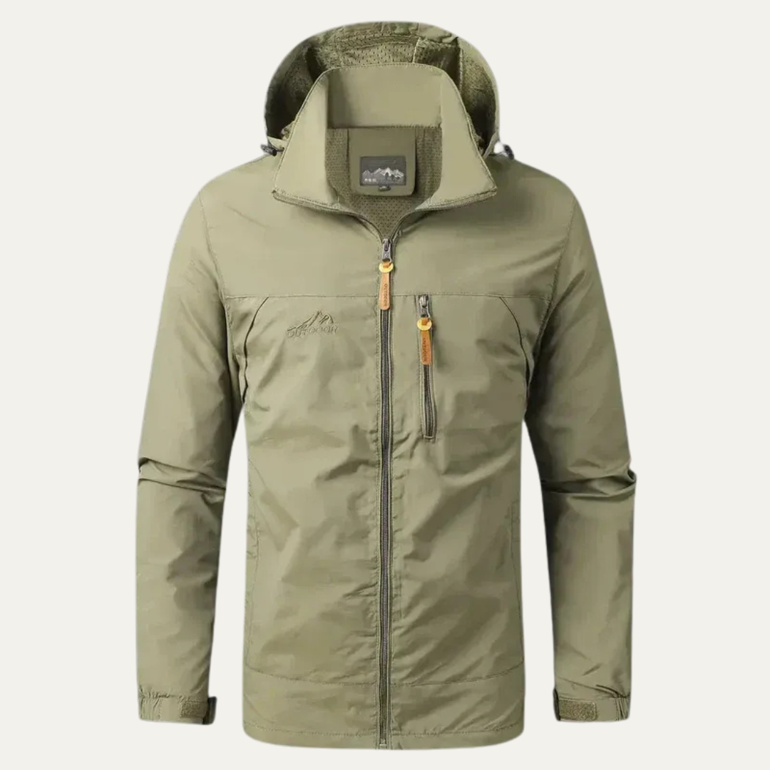 Mens Windbreaker Jacket Technical Hooded Lightweight