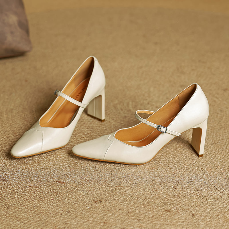 Womens Heels Genuine Leather Classic Fit