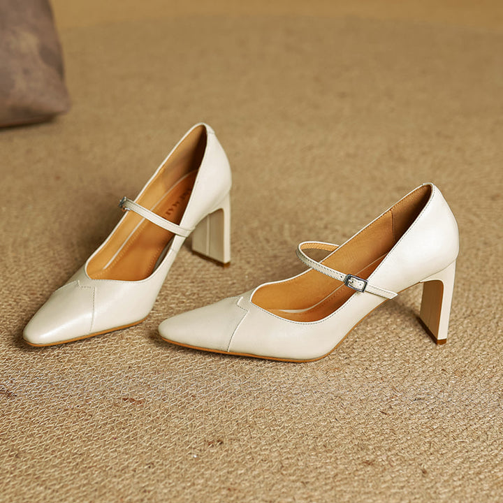 Womens Heels Genuine Leather Classic Fit