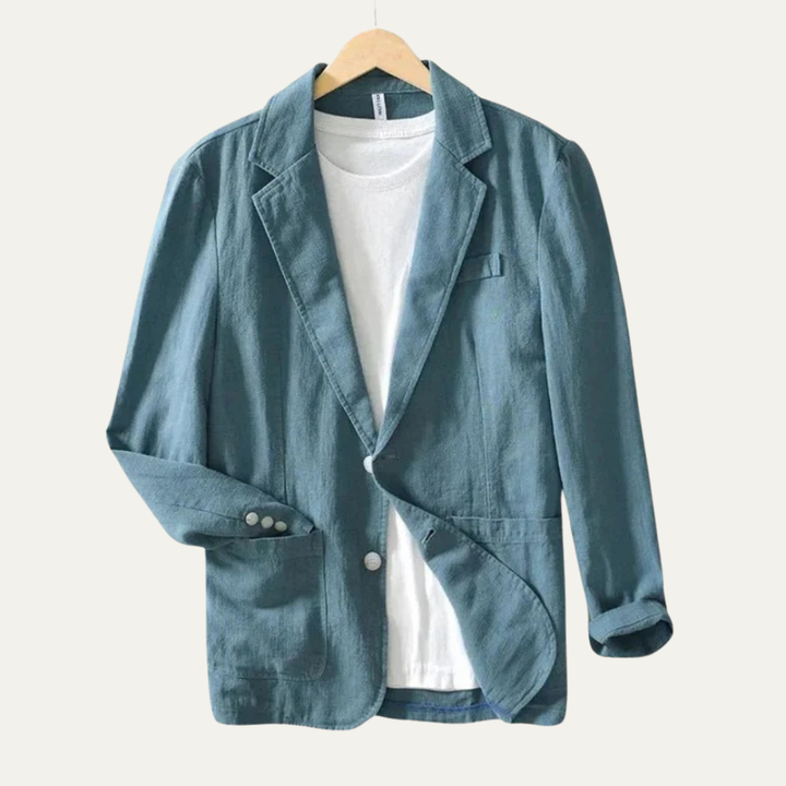 Mens Casual Blazer Lightweight Linen Style