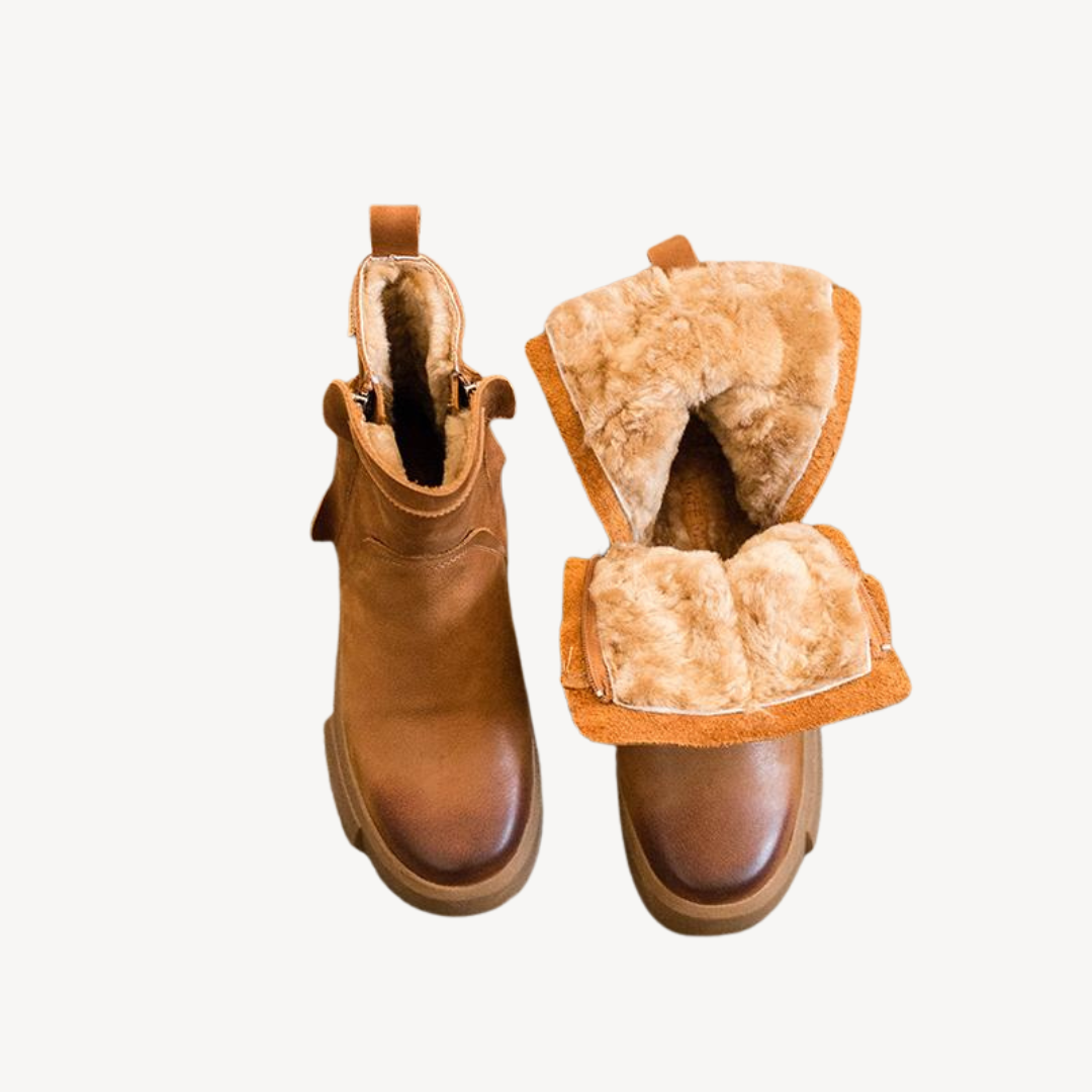 Womens Orthopedic Boots with Fleece Lining