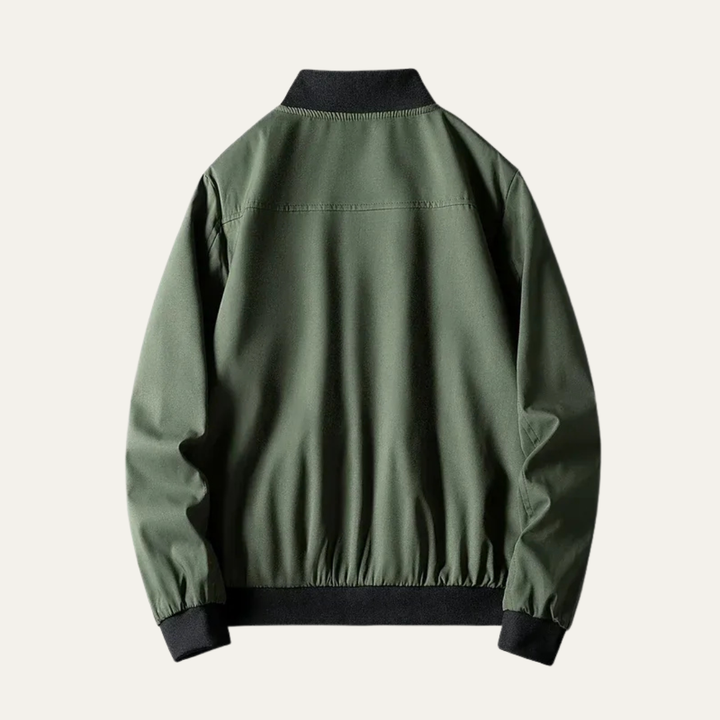 Mens Bomber Jacket Lightweight Casual Sports Style