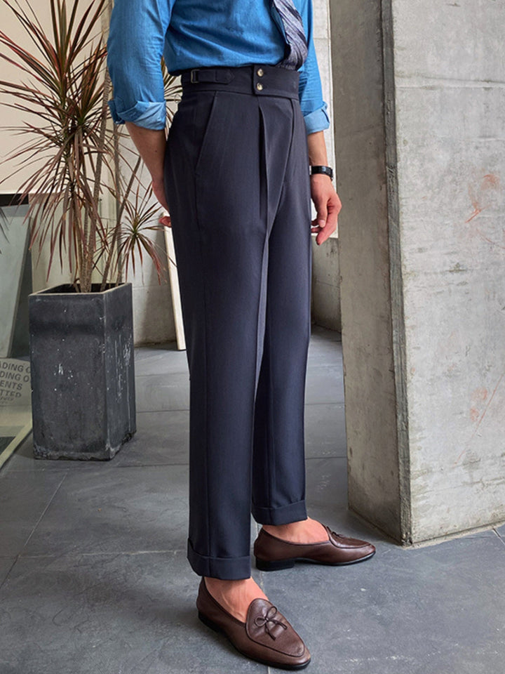 Mens Gurkha Pants Cotton Relaxed Fit