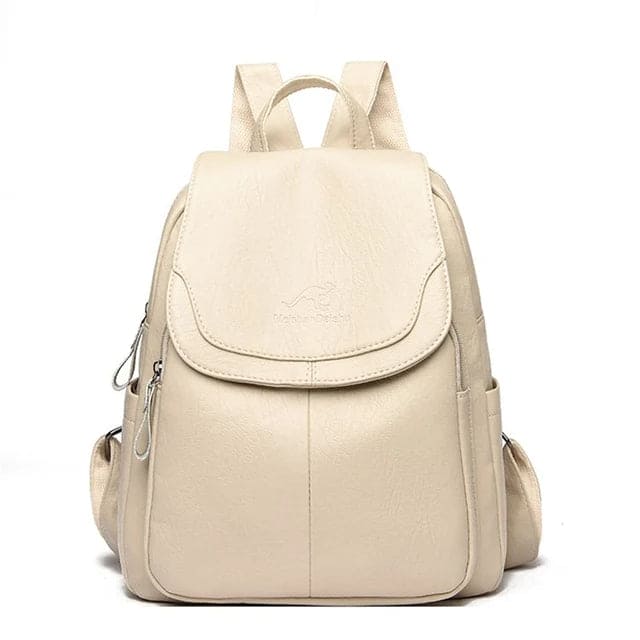 Womens Leather Backpack Theft-Resistant Stylish Design