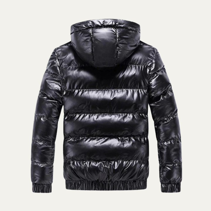 Mens Insulated Puffer Jacket Glossy Finish