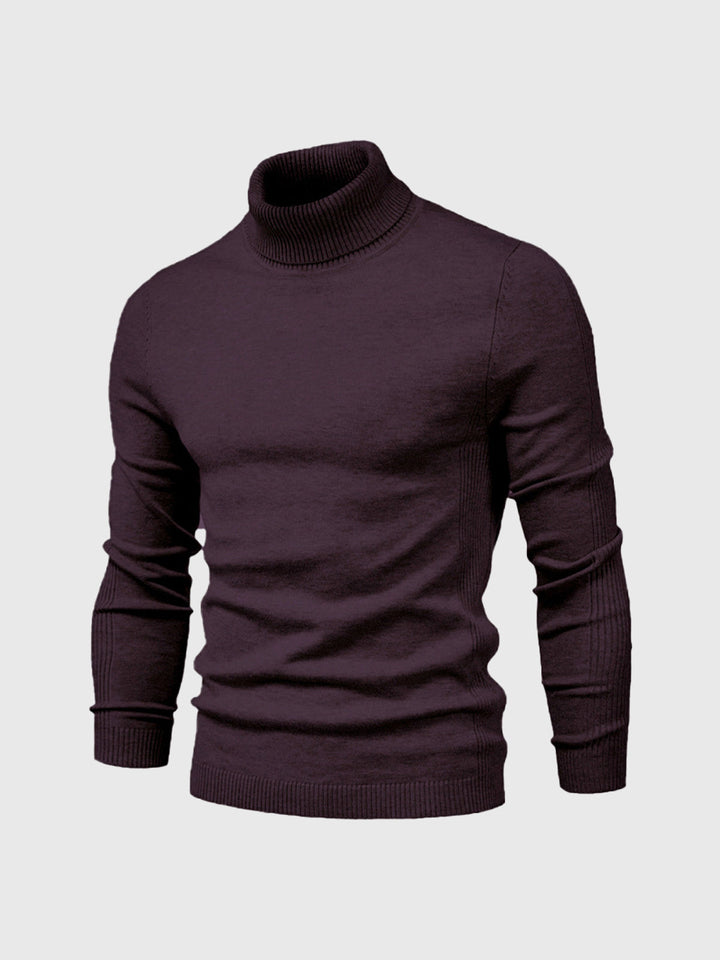 Mens Turtleneck Sweater Machine Washable Knit