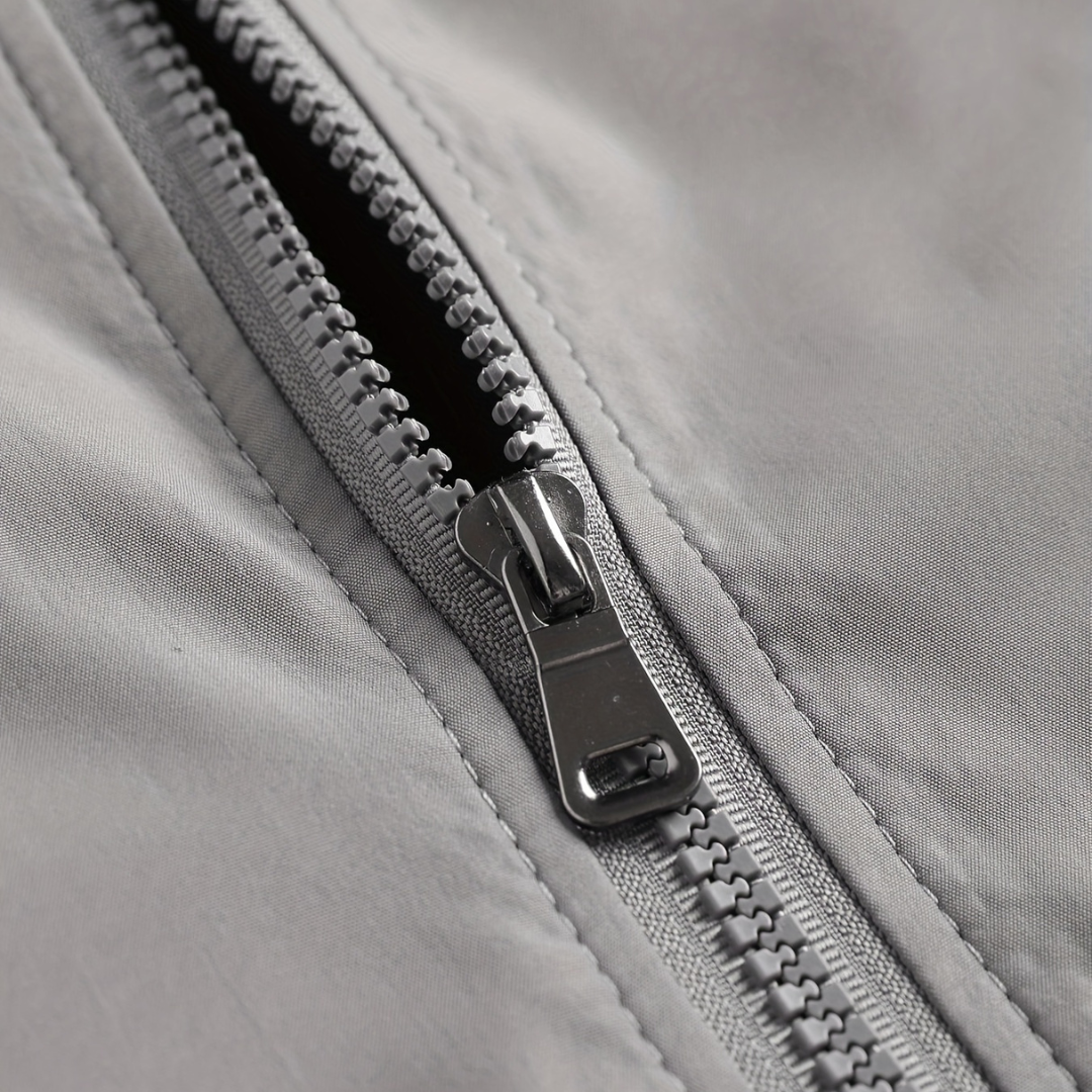 Mens Polyester Zip Jacket Casual Outerwear