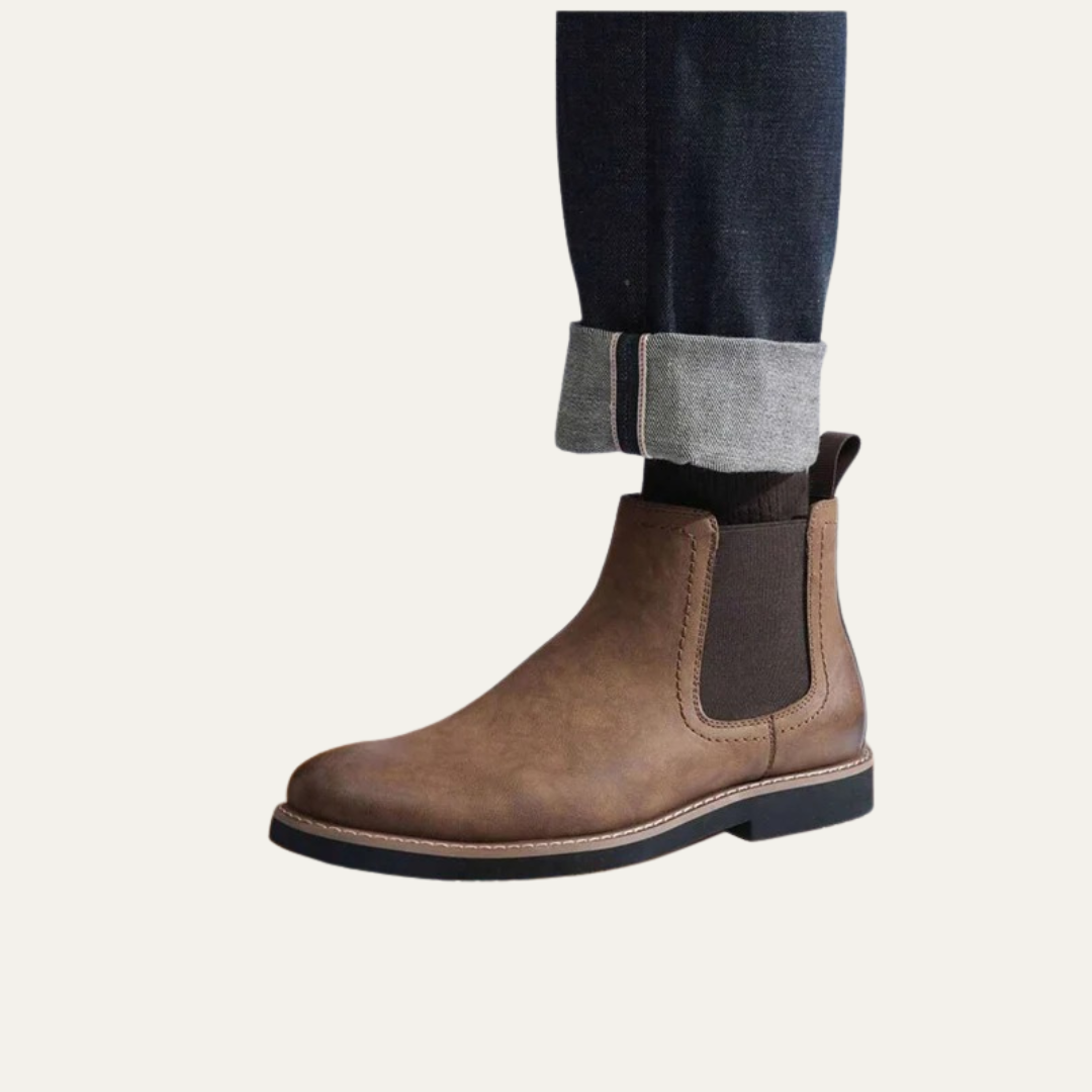 Mens Chelsea Boots Matte Lug Sole