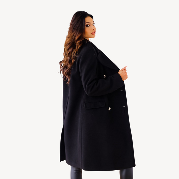 Womens Wool Coat Double-Breasted Classic Fit