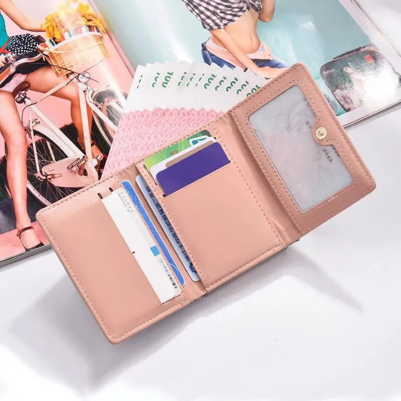 Womens Mini Organizer Wallet Compact Slim Design