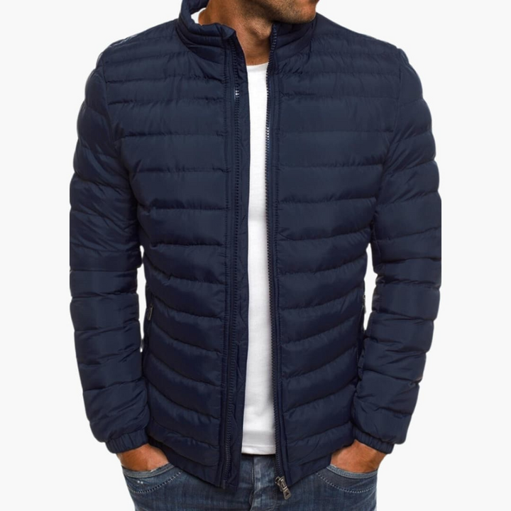 Mens Quilted Puffer Jacket Lightweight Casual Fit