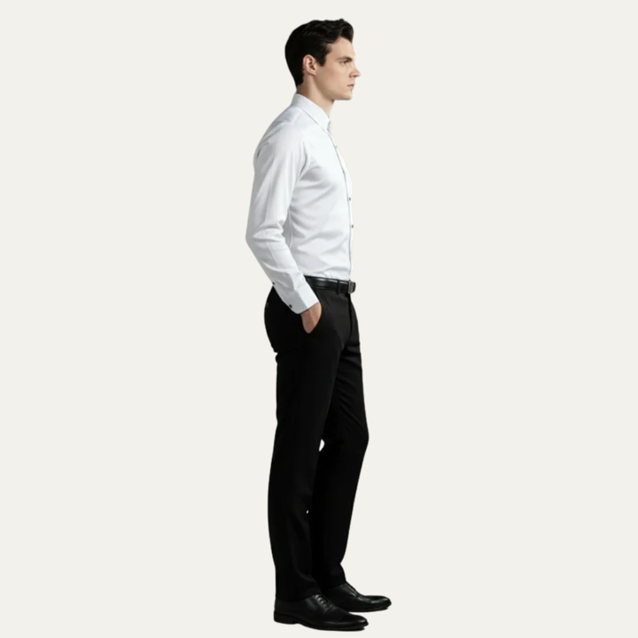 Mens Dress Shirt Tailored Fit Button Down