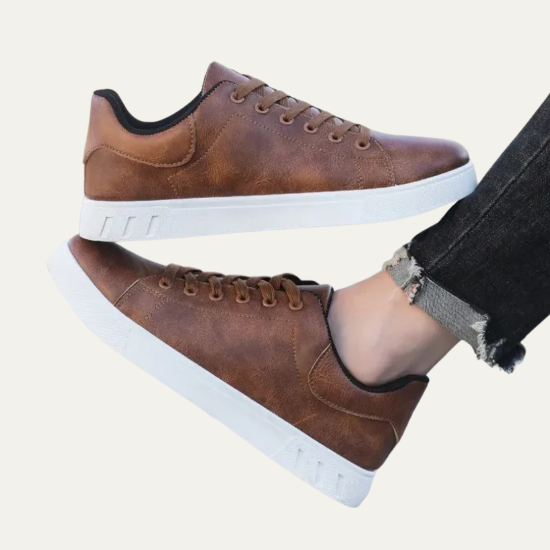 Mens Casual Sneakers Leather Classic Style