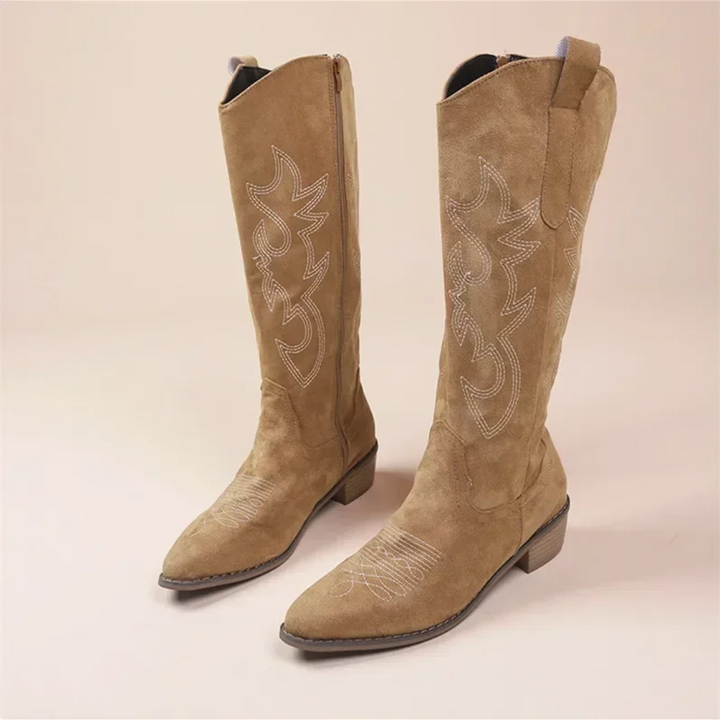 Womens Cowboy Boots Leather Stylish Fit