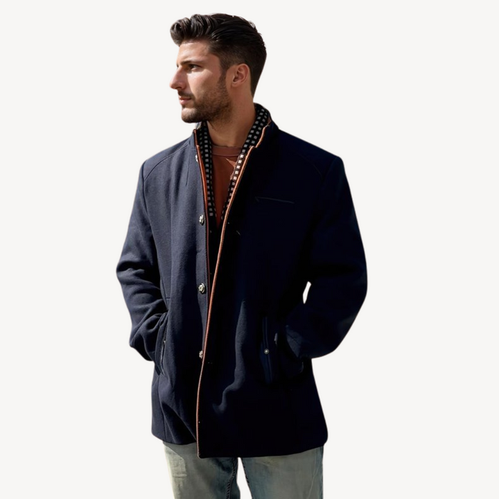 Mens Casual Jacket Button-Down Front