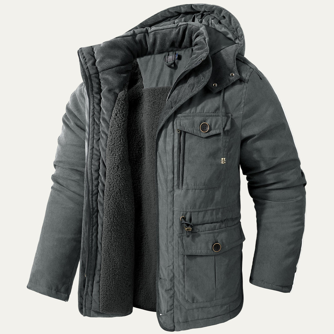 Mens Winter Parka with Fleece Lining Heavyweight