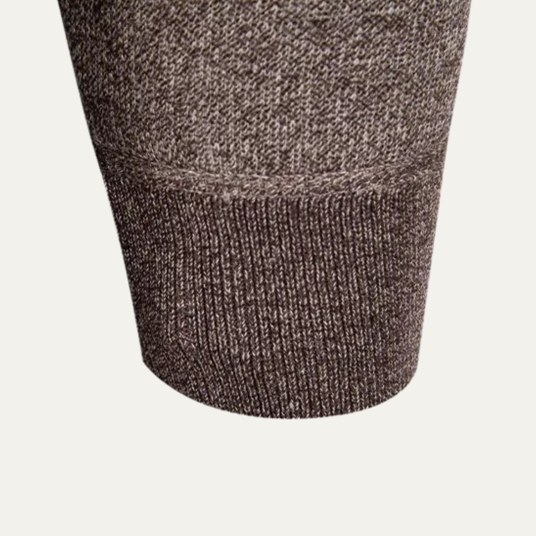 Mens Knit Cardigan Button-Up Casual with Pockets