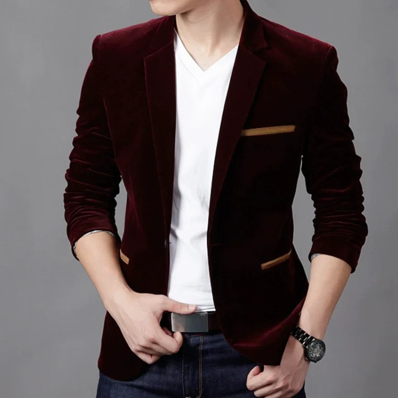 Mens Tailored Jacket One Button Classic Fit