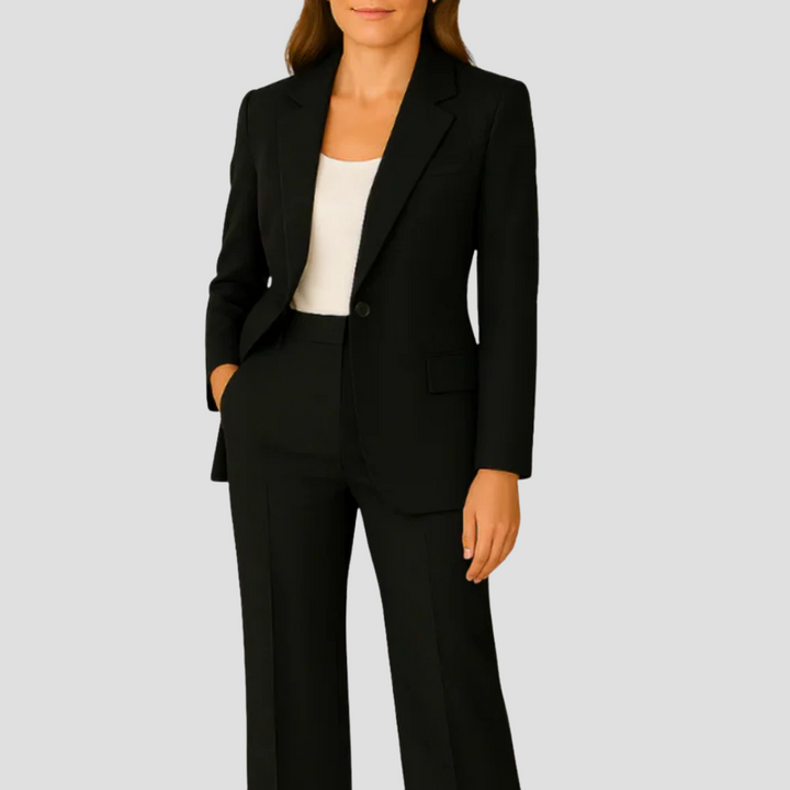 Womens Blazer with Notch Lapel Tailored Fit