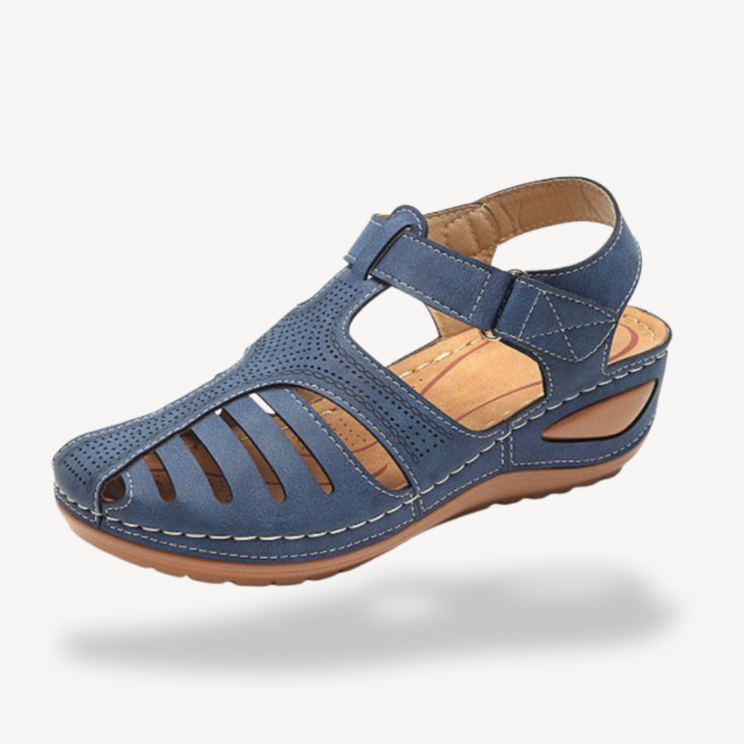 Womens Orthopedic Sandals Leather Comfortable Fit