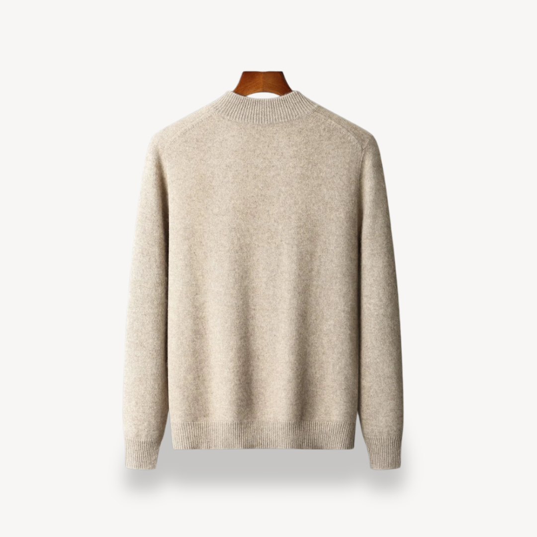 Mens Knit Cardigan with Zipper Closure