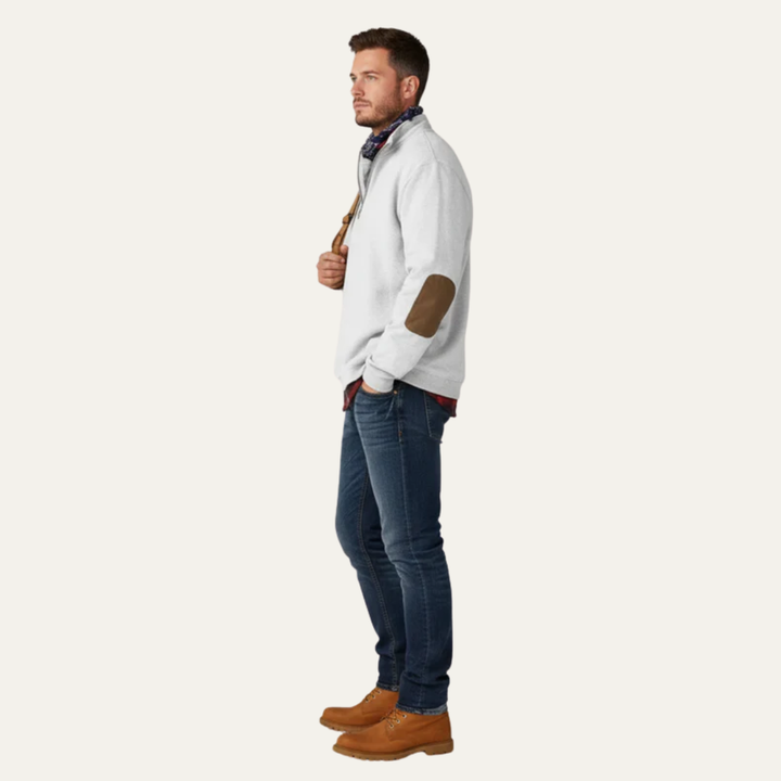Mens Sweater Fine Knit Crew Neck Classic Fit